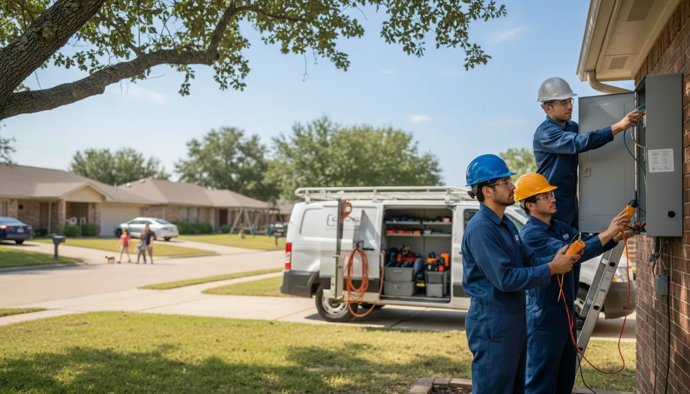 Certified electrician providing emergency electrical services in Houston, AL